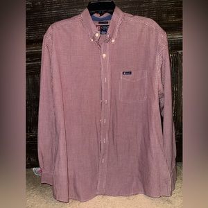 Red & White Plaid Button Down